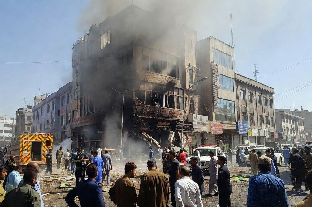 Hiện trường vụ nổ tại trung tâm thủ đô Kabul, Afghanistan khiến gần 30 người thương vong