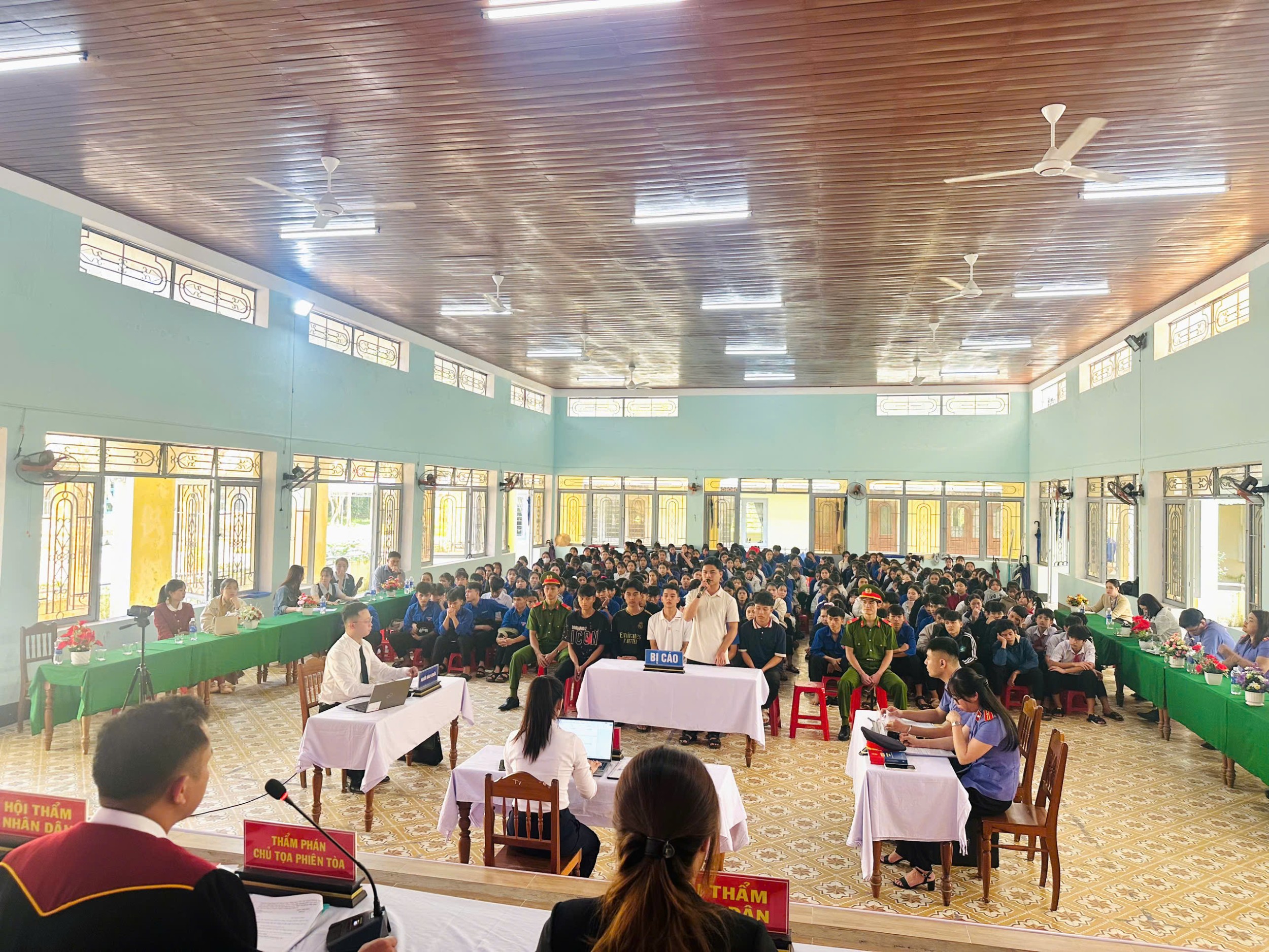 Phối hợp tổ chức phiên tòa giả định tuyên truyền pháp luật