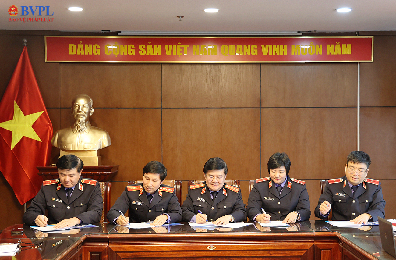 Khối thi đua số 4 -VKSND tối cao phát động và ký kết giao ước thi đua năm 2026