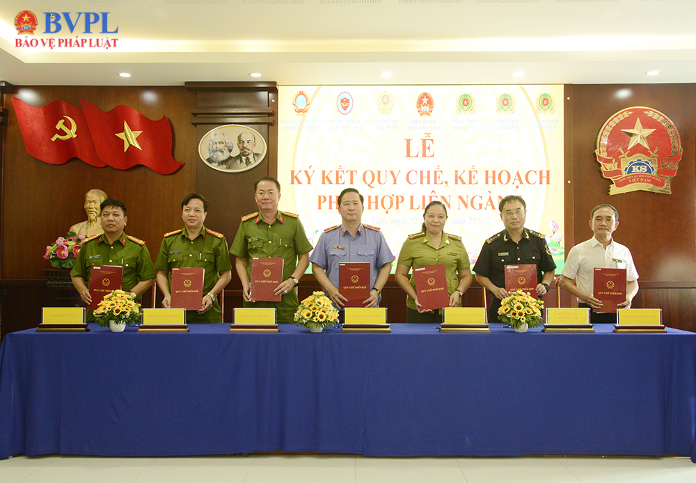 VKSND tỉnh Tây Ninh ký kết Quy chế phối hợp liên ngành