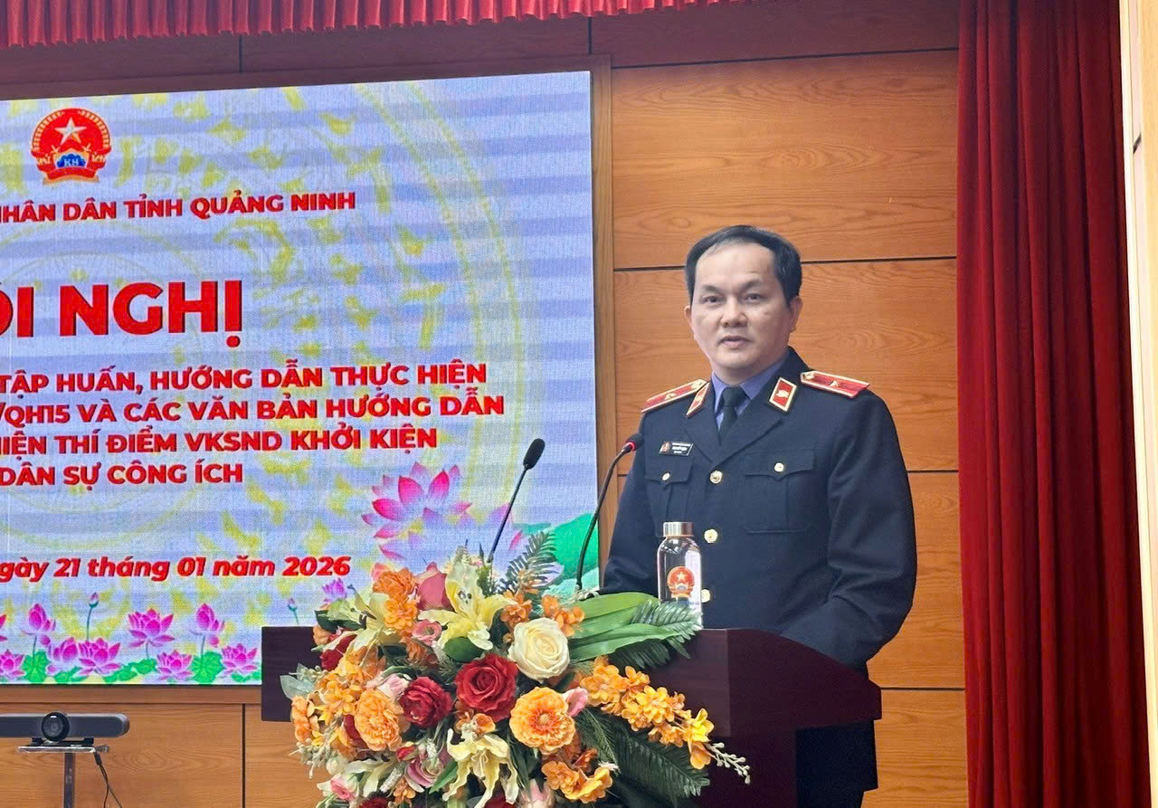 VKSND tỉnh Quảng Ninh quán triệt, tập huấn Nghị quyết 205 về khởi kiện vụ án dân sự công ích