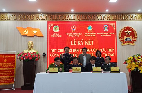 VKSND tỉnh Quảng Trị ký kết Quy chế phối hợp liên ngành tư pháp