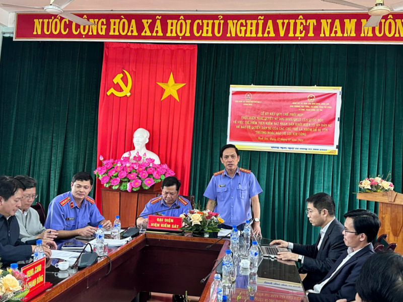 VKSND khu vực 2, tỉnh Quảng Ngãi Ký kết quy chế phối hợp với các cơ quan tại địa phương