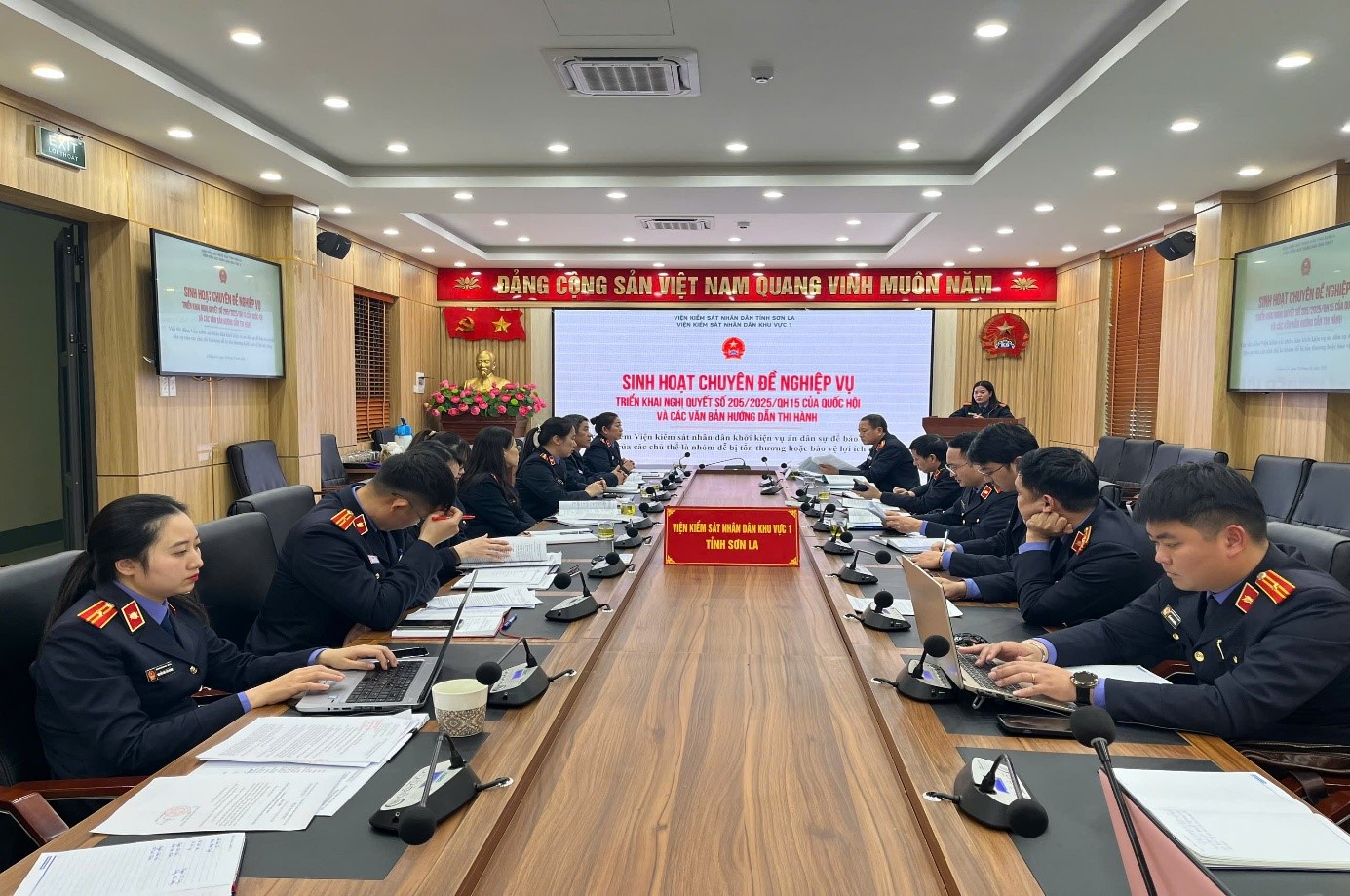 VKSND khu vực 1, tỉnh Sơn La triển khai Nghị quyết số 205 và các văn bản hướng dẫn thi hành