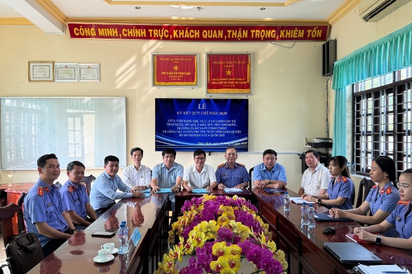 VKSND Khu vực 10 Đồng Tháp đẩy mạnh công tác tuyên truyền, thực hiện Nghị quyết 205 2025 QH15 của Quốc hội