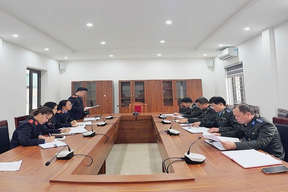 Trực tiếp kiểm sát tại Phòng Thi hành án dân sự khu vực 11 – Phú Thọ