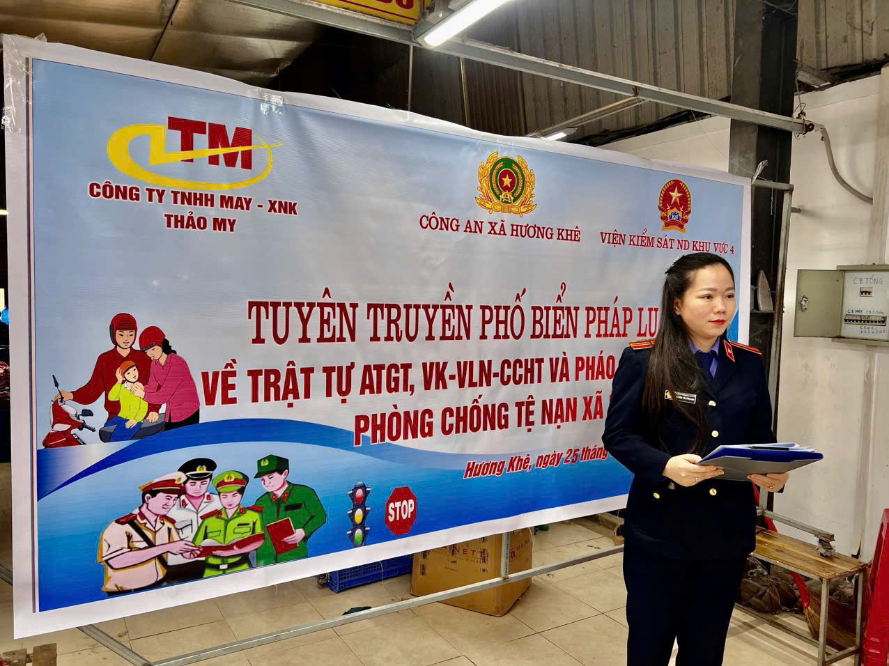 VKSND khu vực 4- Hà Tĩnh trực tiếp tuyên truyền Nghị quyết 205 của Quốc hội