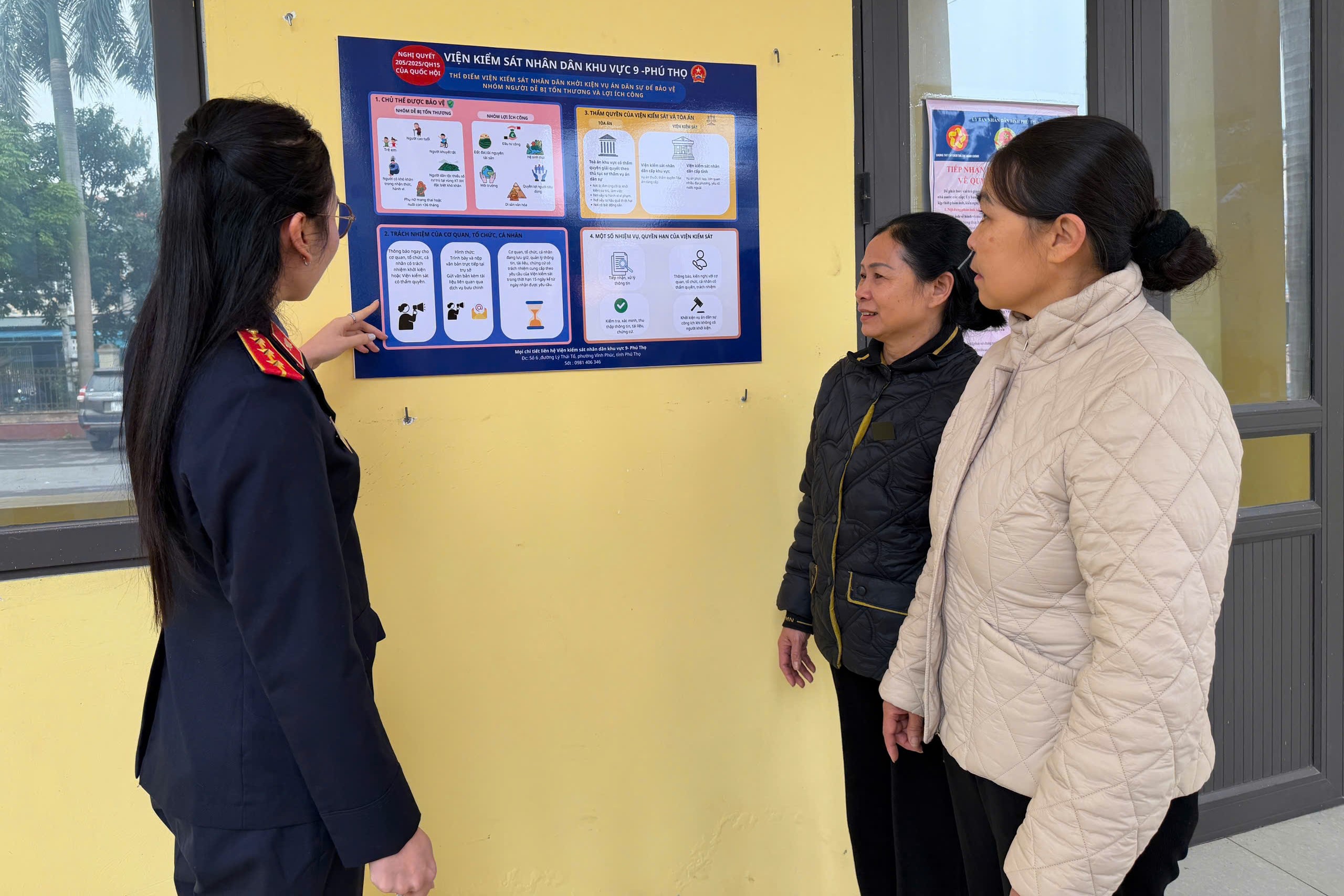 VKSND khu vực 8, 9, tỉnh Phú Thọ đẩy mạnh tuyên truyền Nghị quyết 205 của Quốc hội