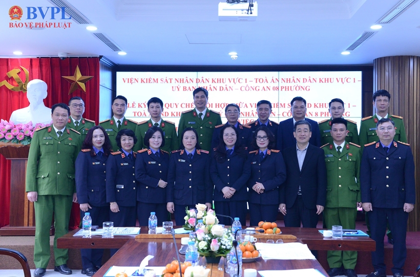 VKSND Khu vực 1, TP Hà Nội ký Quy chế phối hợp thực hiện Nghị quyết 205 của Quốc hội