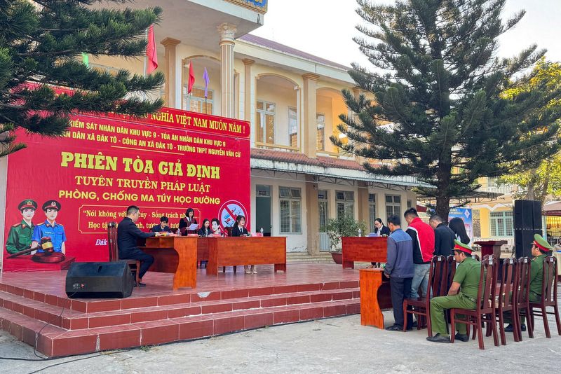 VKSND khu vực 9, Quảng Ngãi tuyên truyền pháp luật, phòng chống ma túy trong học đường