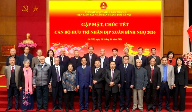 VKSND TP Hà Nội gặp mặt, chúc Tết cán bộ hưu trí nhân dịp Xuân Bính Ngọ 2026
