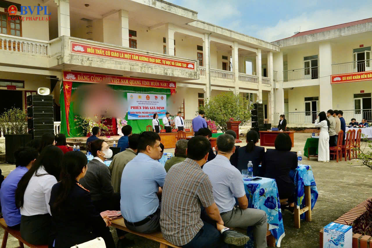 VKSND khu vực 7 - Thanh Hoá tuyên truyền, phổ biến pháp luật thông qua phiên toà giả định