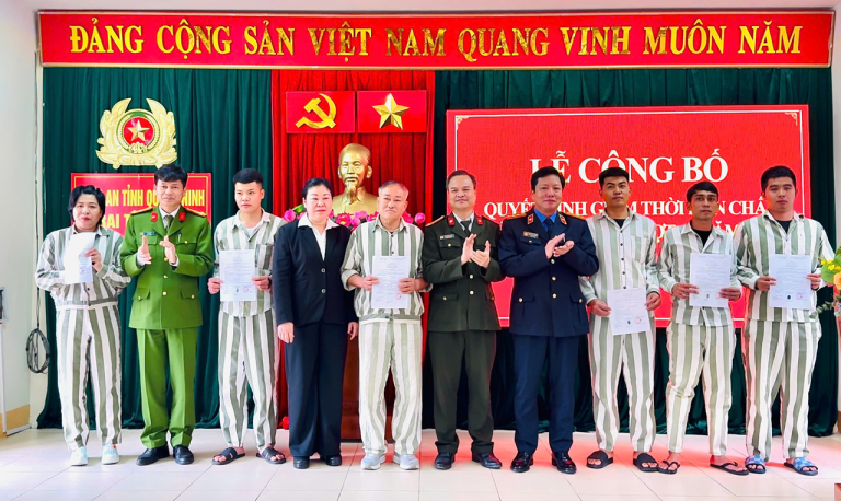 39 phạm nhân tại Trại giam Công an tỉnh Quảng Ninh được giảm án dịp Tết Bính Ngọ 2026