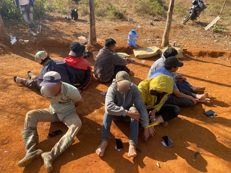 Triệt phá tụ điểm đá gà ở khu vực xã biên giới tỉnh Lâm Đồng