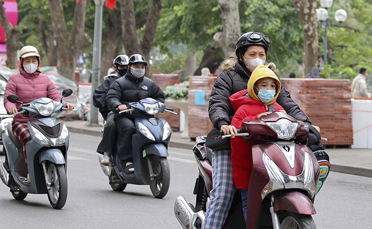 Bắc Bộ rét về đêm, Nam Bộ ngày nắng ráo