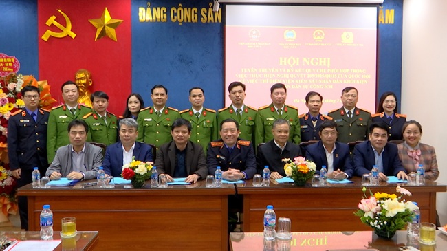 VKSND khu vực 8 - Hà Nội ký quy chế phối hợp triển khai Nghị quyết 205, tăng cường bảo vệ lợi ích công và người yếu thế