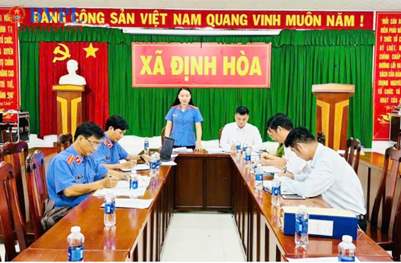 VKSND Khu vực 5 tỉnh An Giang trực tiếp kiểm sát công tác thi hành án hình sự tại cộng đồng