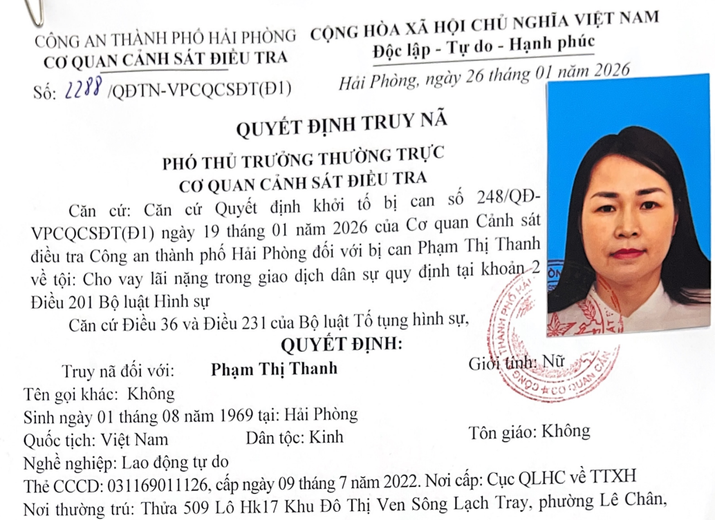 Thông báo tìm bị hại vụ lừa đảo tại dự án nhà ở Anh Dũng IV và cho vay lãi nặng hàng trăm tỷ đồng