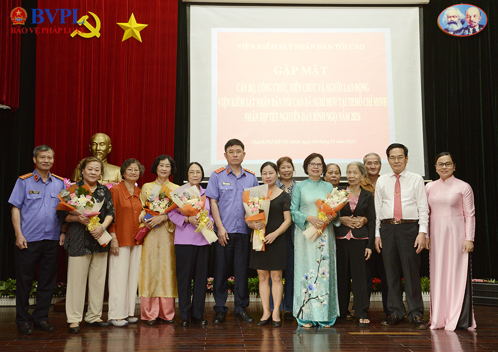 VKSND tối cao gặp mặt cán bộ hưu trí đang sinh sống tại TP Hồ Chí Minh nhân dịp Tết Nguyên đán Bính Ngọ năm 2026