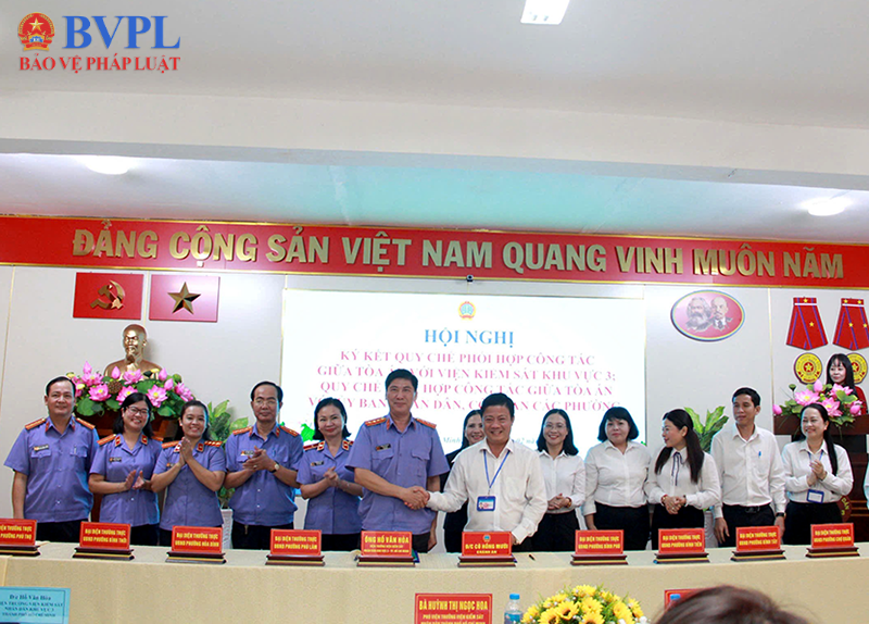 VKSND Khu vực 3 TP Hồ Chí Minh ký kết Quy chế phối hợp với TAND cùng cấp