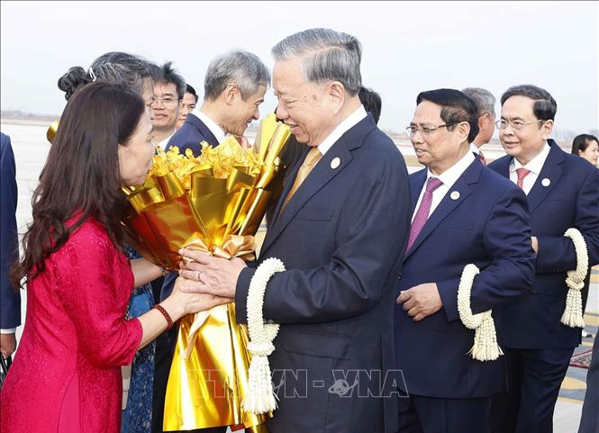 Tổng Bí thư Tô Lâm bắt đầu chuyến thăm cấp Nhà nước tới Vương quốc Campuchia