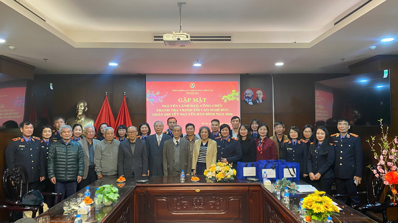 Thanh tra VKSND tối cao gặp mặt, chúc Tết nguyễn lãnh đạo, cán bộ hưu trí