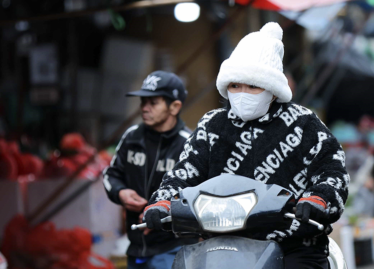 Không khí lạnh gây rét đậm, rét hại ở Bắc Bộ, biển động mạnh