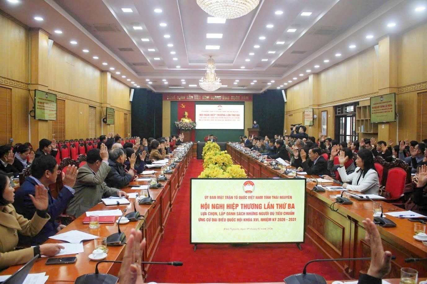 Thái Nguyên thống nhất danh sách ứng cử ĐBQH và đại biểu HĐND tỉnh