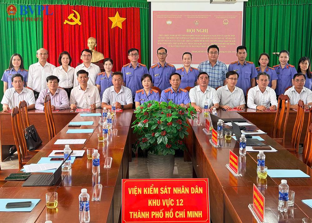 VKSND Khu vực 12 TP Hồ Chí Minh ký kết quy chế phối hợp thực hiện Nghị quyết số 205 2025 QH15 của Quốc hội