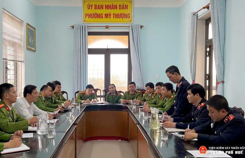 VKSND khu vực 1, TP Huế trực tiếp kiểm sát thi hành án hình sự tại cơ sở