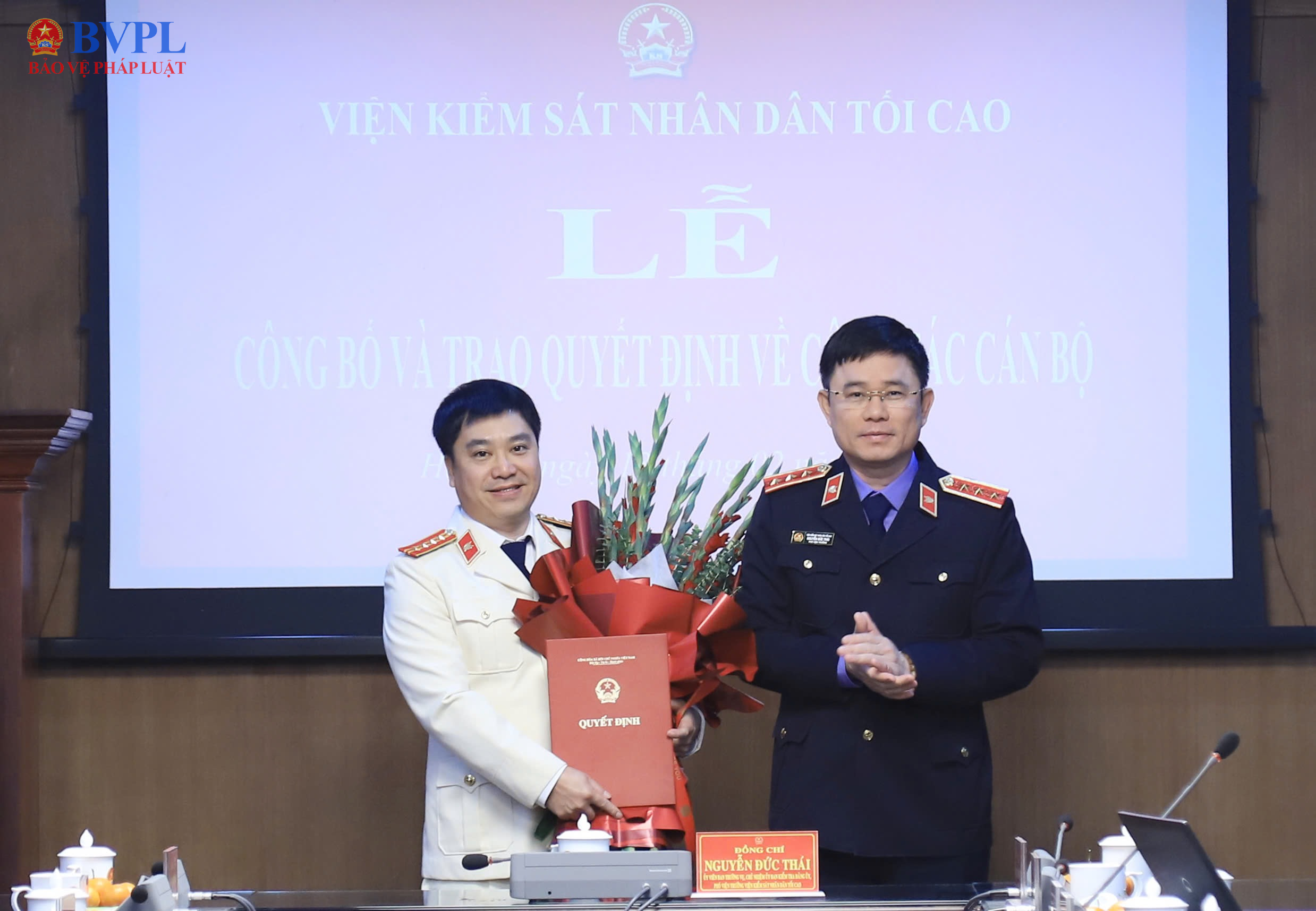 Trao quyết định bổ nhiệm tân Phó Cục trưởng Cục Thống kê tội phạm và chuyền đổi số, VKSND tối cao