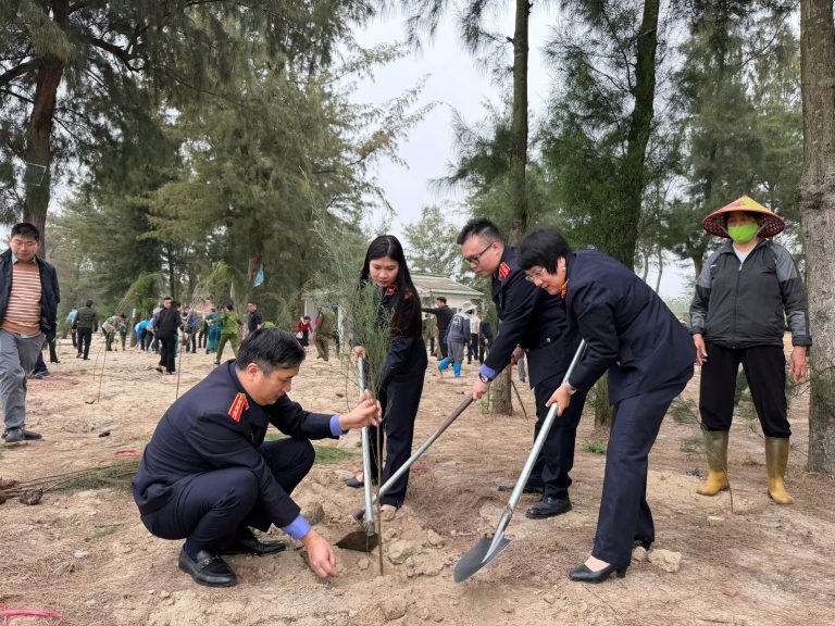 VKSND khu vực 5 và khu vực 6 - Quảng Ninh hưởng ứng Tết trồng cây