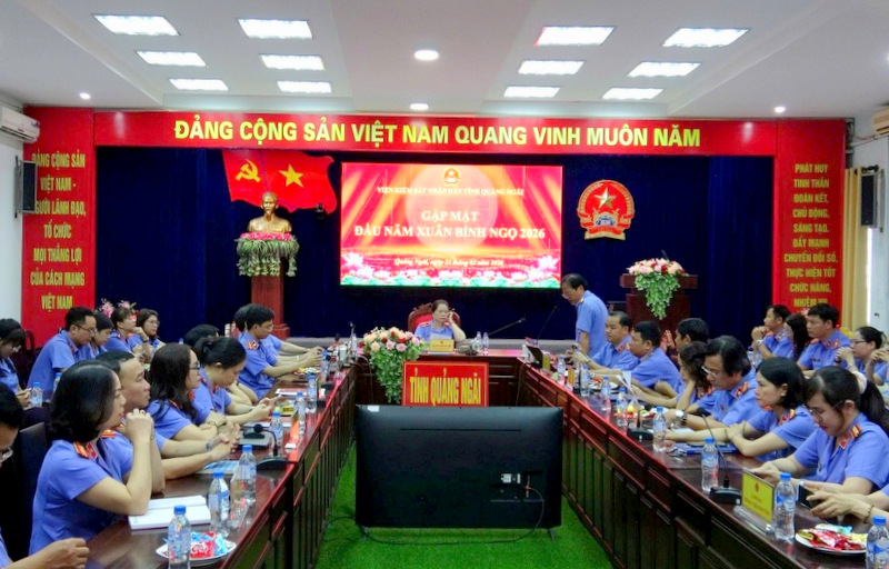 VKSND tỉnh Quảng Ngãi chủ động xử lý kịp thời các vụ việc phát sinh trong dịp nghỉ Tết Bính Ngọ 2026