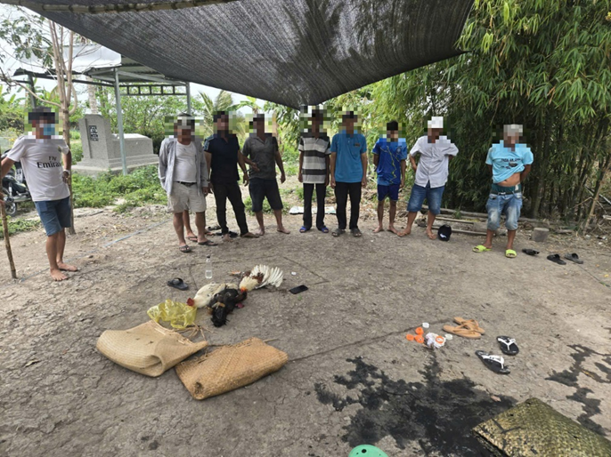 Công an xã Vị Thủy, TP Cần Thơ triệt xóa 2 vụ đánh bạc ăn thua bằng tiền