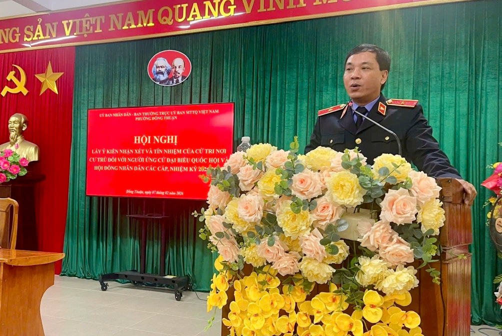 Hội nghị cử tri nơi cư trú tín nhiệm cao đối với Viện trưởng VKSND TP Huế