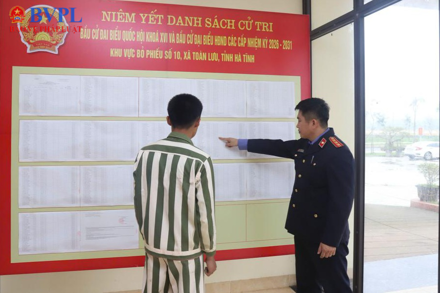 VKSND tỉnh Hà Tĩnh đảm bảo quyền bầu cử của người bị tạm giữ, tạm giam