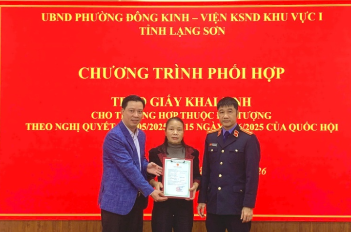 VKSND khu vực 1 - Lạng Sơn bảo vệ quyền dân sự của người yếu thế theo Nghị quyết số 205 của Quốc hội