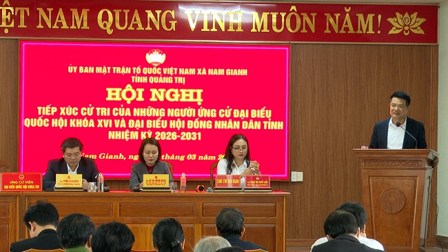 Cử tri thống nhất và đánh giá cao chương trình hành động của các ứng cử viên Đơn vị bầu cử số 3, tỉnh Quảng Trị