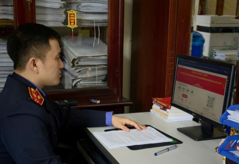 Đảng ủy VKSND tỉnh Lạng Sơn nghiêm túc quán triệt, triển khai cuộc thi trực tuyến tìm hiểu bầu cử