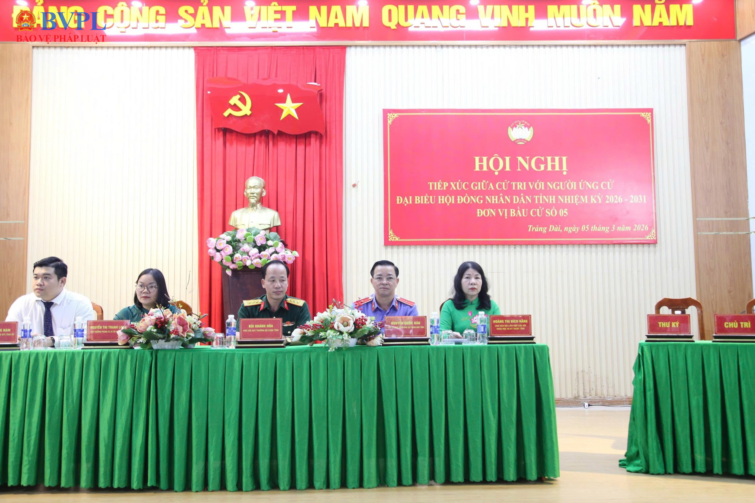 Viện trưởng VKSND tỉnh Đồng Nai tiếp xúc cử tri tại đơn vị bầu cử số 05, phường Trảng Dài