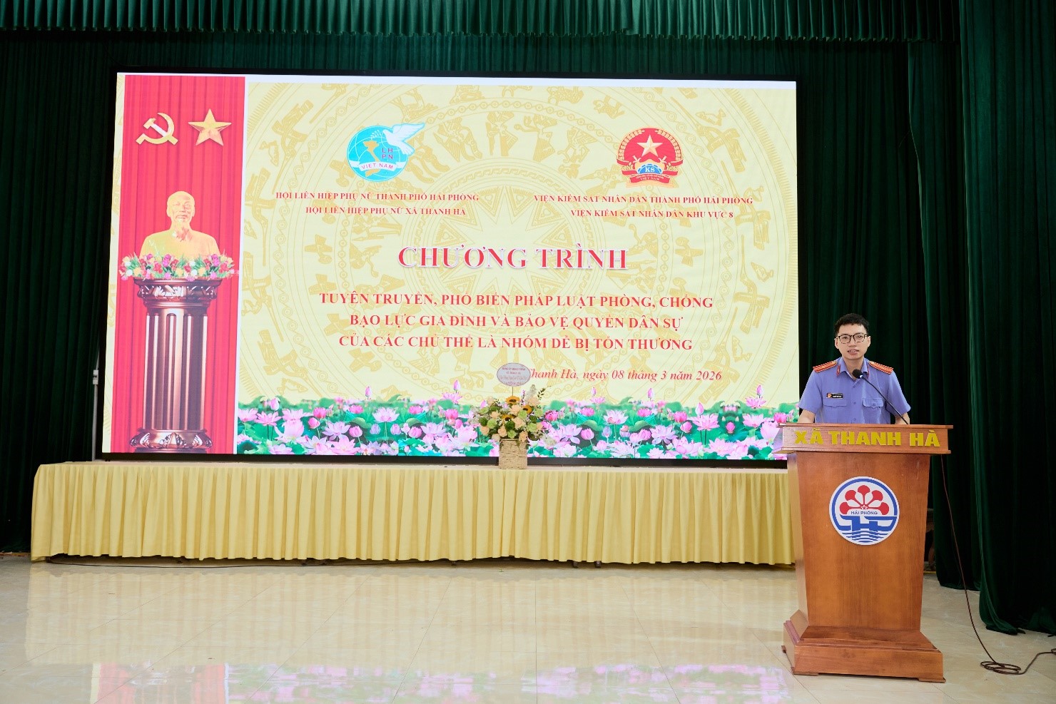 VKSND khu vực 8 – Hải Phòng tuyên truyền pháp luật về phòng, chống bạo lực gia đình, bảo vệ người yếu thế