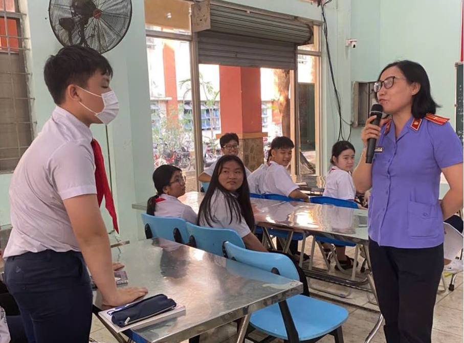 VKSND Khu vực 16, TP Hồ Chí Minh đẩy mạnh tuyên truyền pháp luật tại các trường học