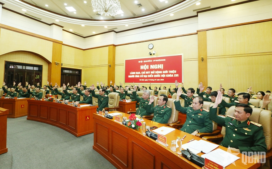 Bộ Quốc phòng giới thiệu người ứng cử đại biểu Quốc hội khóa XVI