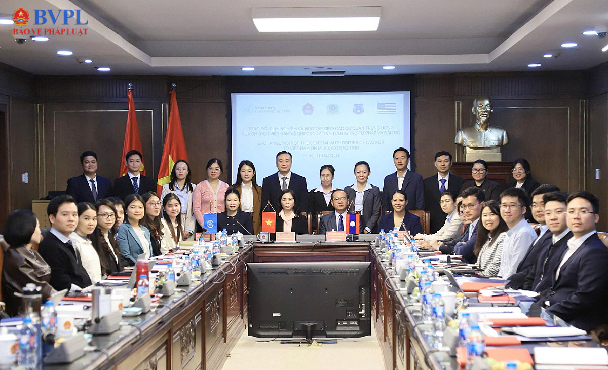 Tăng cường hợp tác giữa các Cơ quan trung ương về tương trợ tư pháp và dẫn độ của Việt Nam và Lào
