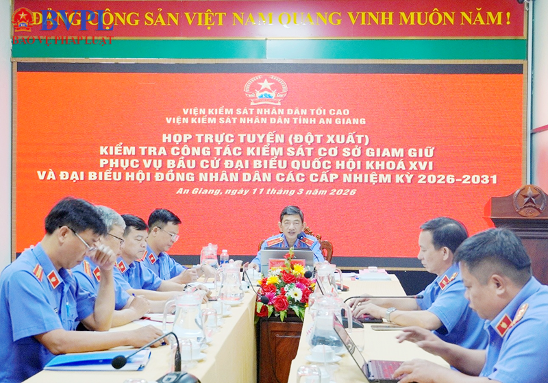 VKSND tỉnh An Giang nắm tình hình chuẩn bị bầu cử tại các cơ sở tạm giữ, tạm giam