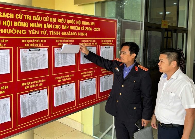 VKSND khu vực 2 – Quảng Ninh kiểm sát danh sách cử tri là người bị tạm giữ, tạm giam