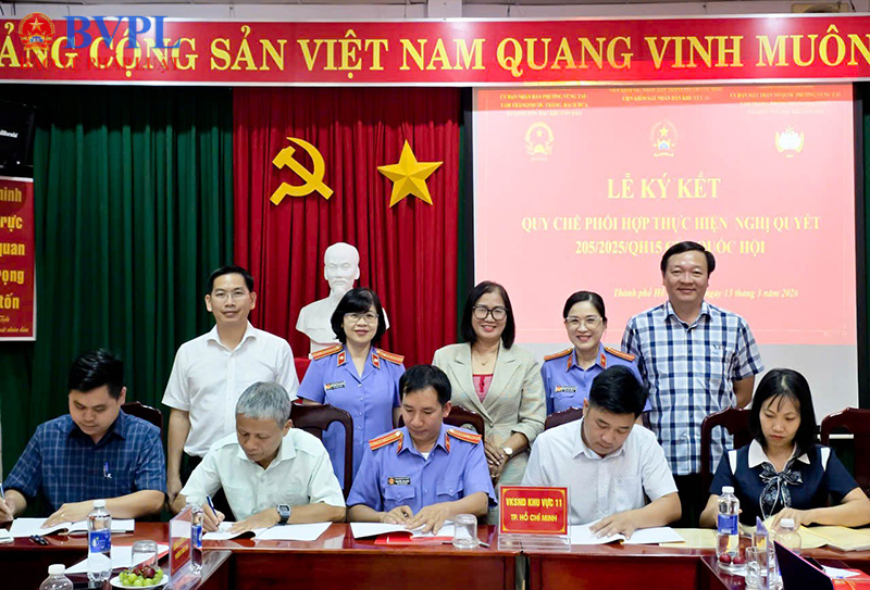 VKSND Khu vực 11 TP Hồ Chí Minh ký Quy chế phối hợp thực hiện Nghị quyết số 205 2025 QH15