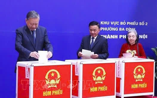 Hoàn thành tốt đẹp công tác bỏ phiếu bầu cử trên cả nước