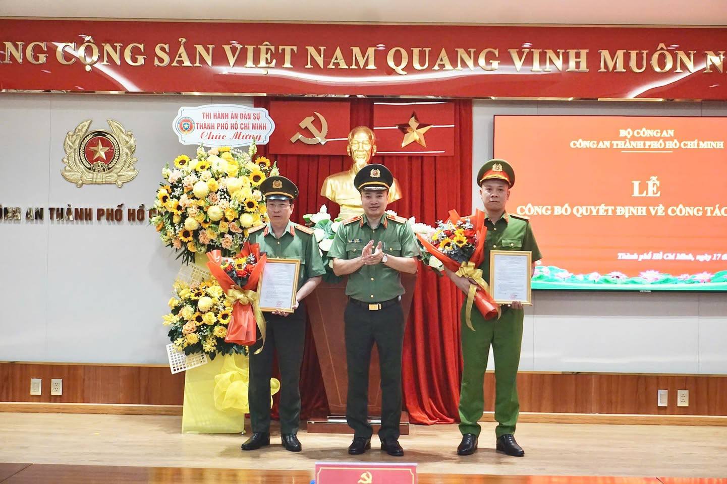 Bổ nhiệm 2 Thủ trưởng Cơ quan điều tra Công an TP Hồ Chí Minh