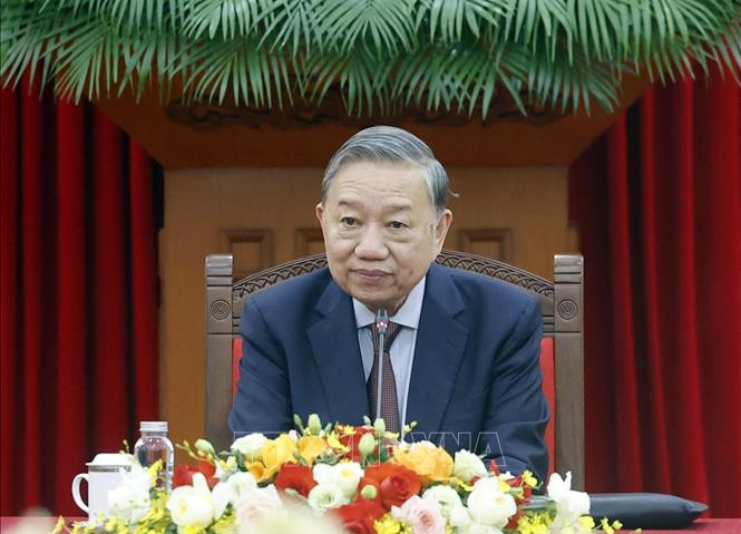 Tổng Bí thư Tô Lâm tiếp Bộ trưởng Ngoại giao, Quốc phòng và Công an Trung Quốc